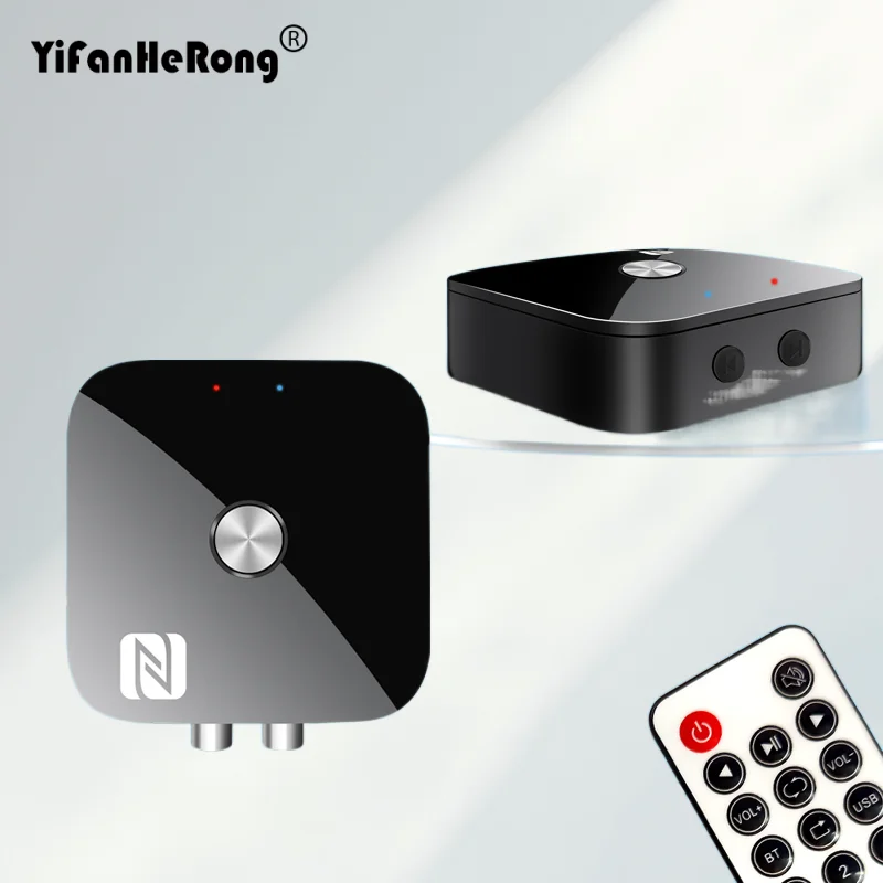 Transmission Jack Adapter - Ricevitore Audio NFC Bluetooth 5.3 Compatibile,
