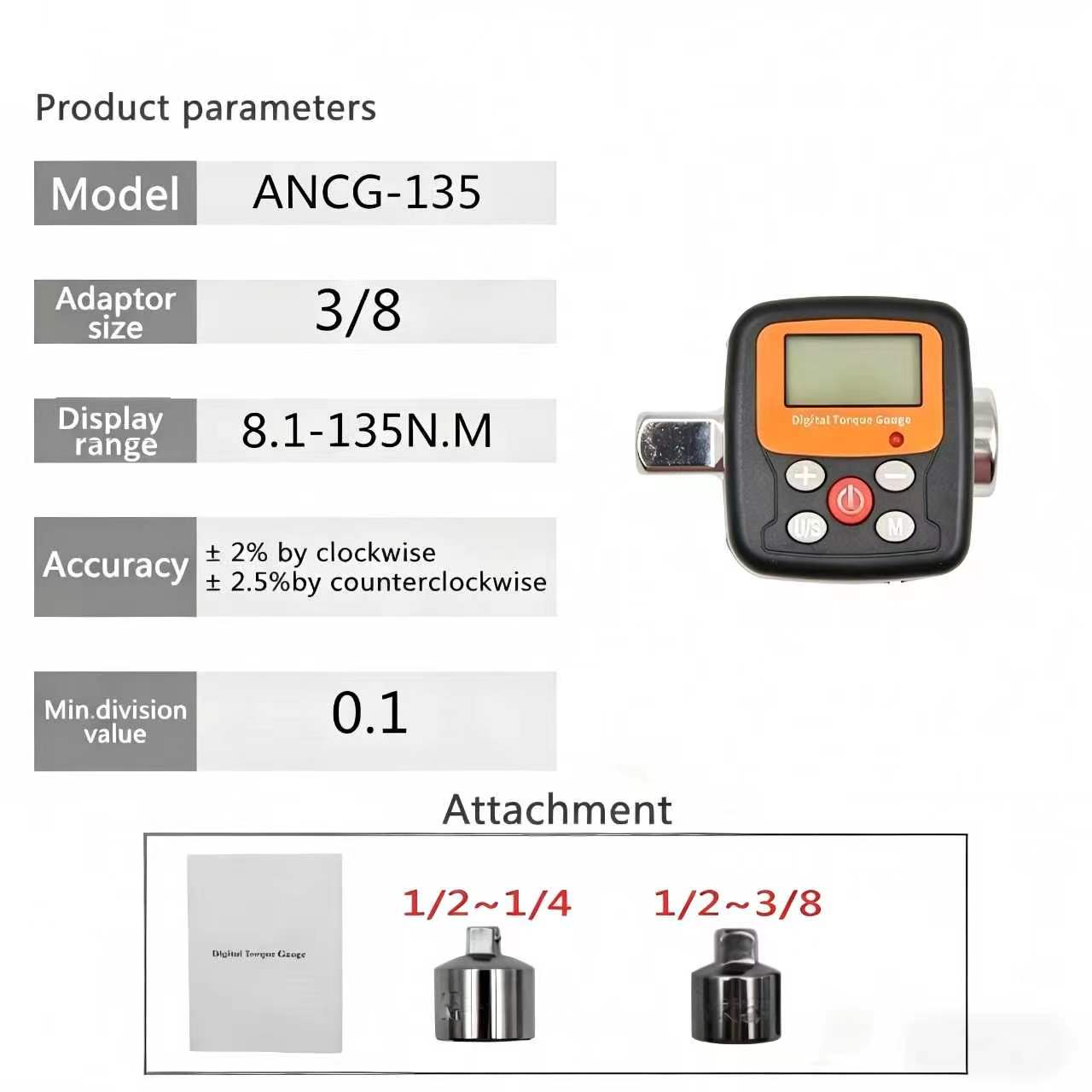 1/4 ''3/8 ''1/2 Azienda Chiave - Torque Wrench Digital recensione e prezzo